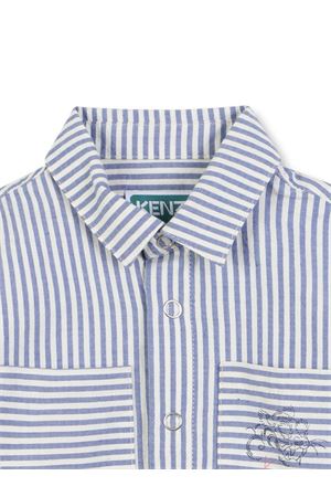 camicia in cotone azzurro KENZO KIDS | K61280780